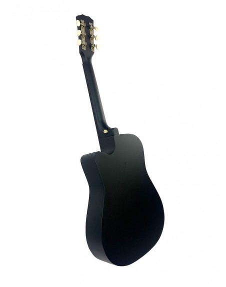 Guitarra Acustica Negra 38 Con Alma QTE