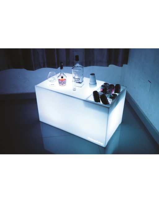 Mesa Con Hielera Iluminada Sala Lounge Neonmania