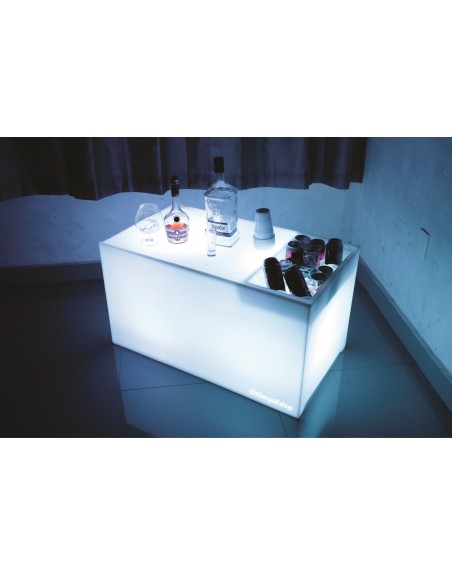 Mesa Con Hielera Iluminada Sala Lounge Neonmania