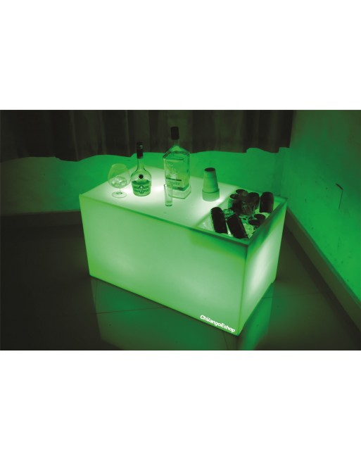 Mesa Con Hielera Iluminada Sala Lounge Neonmania