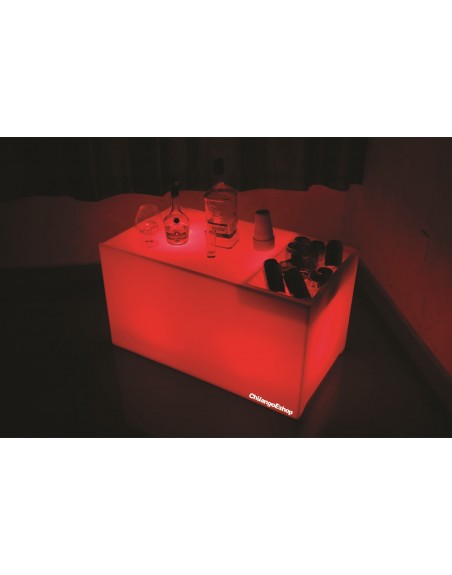 Mesa Con Hielera Iluminada Sala Lounge Neonmania