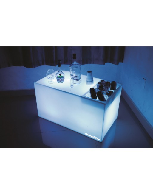 Mesa Con Hielera Iluminada Sala Lounge Neonmania