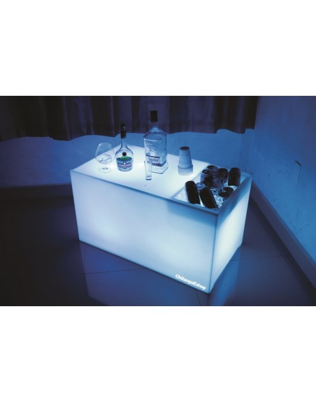 Mesa Con Hielera Iluminada Sala Lounge Neonmania