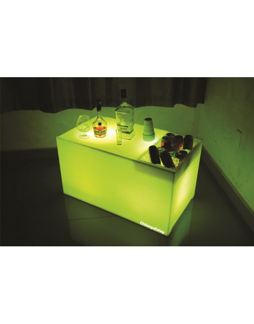 Mesa Con Hielera Iluminada Sala Lounge Neonmania