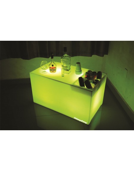 Mesa Con Hielera Iluminada Sala Lounge Neonmania