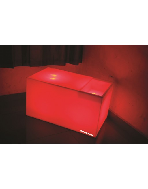 Mesa Con Hielera Iluminada Sala Lounge Neonmania