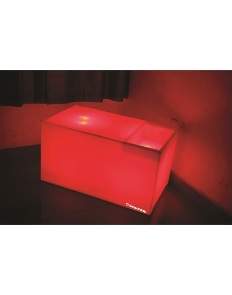 Mesa Con Hielera Iluminada Sala Lounge Neonmania