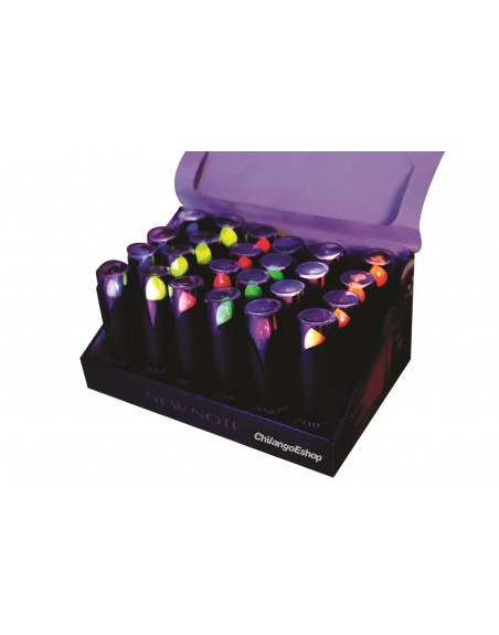 CAJA CON 24 LAPIZ LABIAL LIPSTICK NEON GLOW
