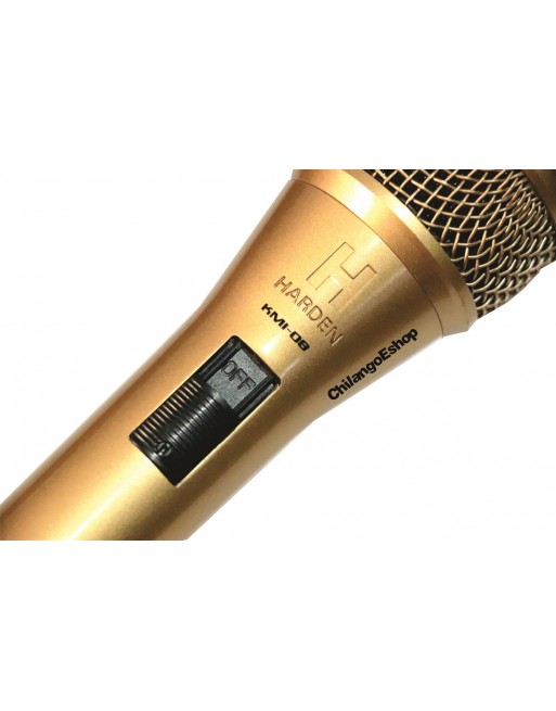 Microfono Dorado Profesional Alambrico Kmi 08