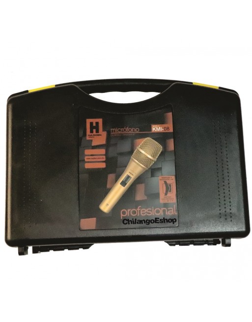 Microfono Dorado Profesional Alambrico Kmi 08