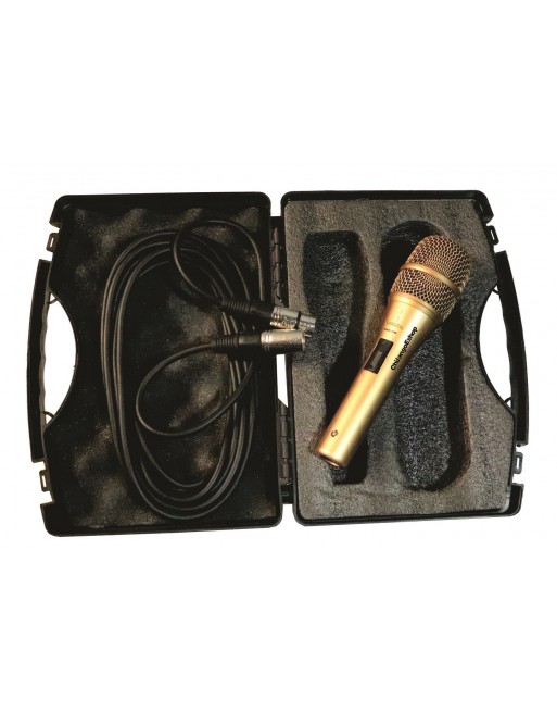Microfono Dorado Profesional Alambrico Kmi 08