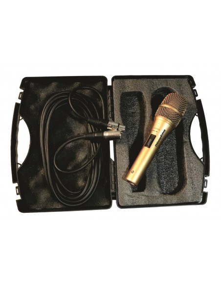 Microfono Dorado Profesional Alambrico Kmi 08