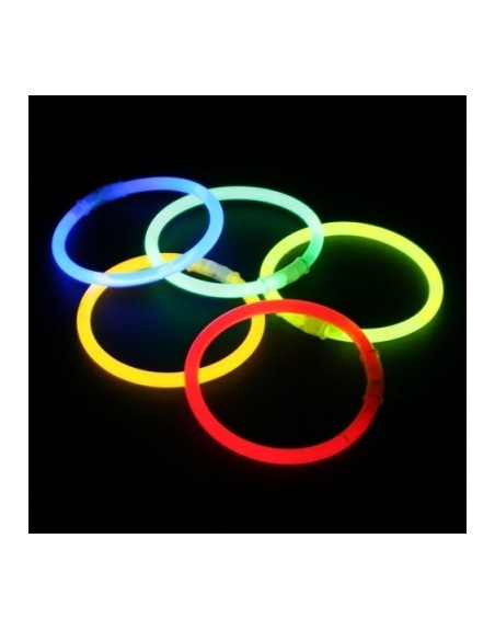 100 Pulseras Neon Cyalume 5 Colores Fiestas NEONMANIA