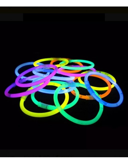 100 Pulseras Neon Cyalume 5 Colores Fiestas NEONMANIA