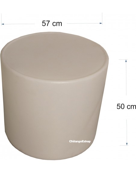 MESA REDONDA LED PUFF ILUMINADO 57 X57 X50 LOUNGE NEONM...