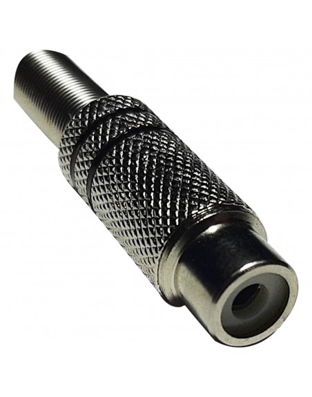 Jack RCA metalico con resorte