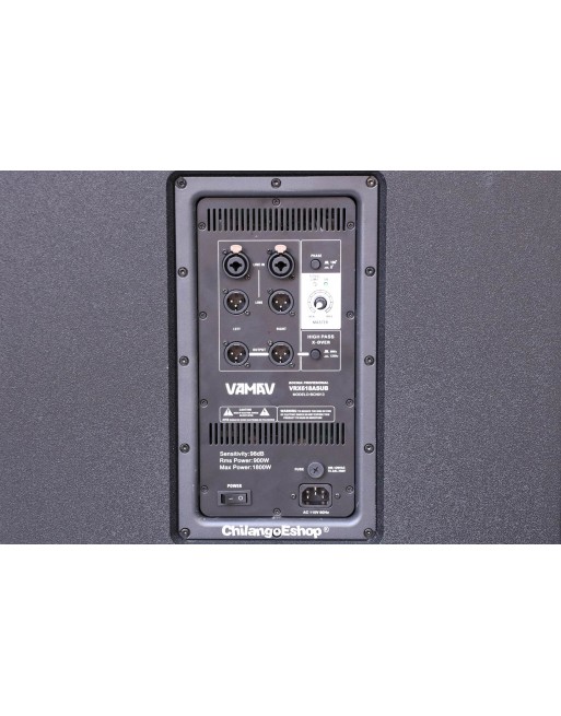 Subwoofer Activo 18 Pulg Activo Vamav Terra18 Sub 900W Rms