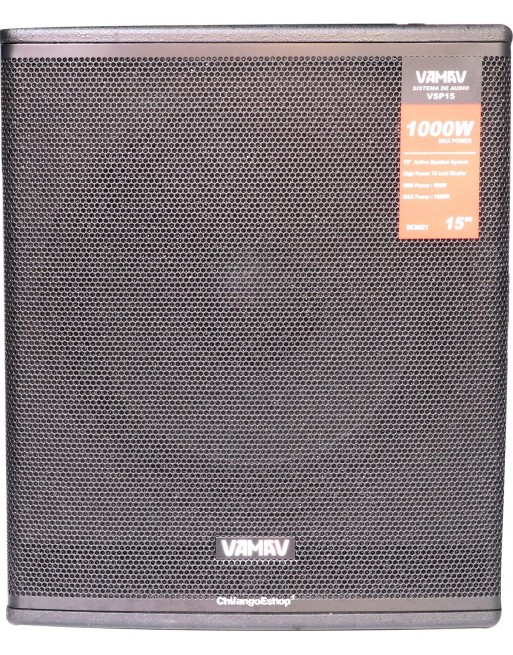 Subwoofer Activo 15 Pulg Activo Vamav Vsp15 500W RMS