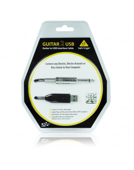 CABLE INTERFACE BEHRINGER GUITARRA A USB