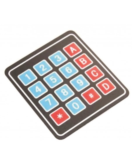 TECLADO MATRICIAL CON MEMBRANA PARA ARDUINOS