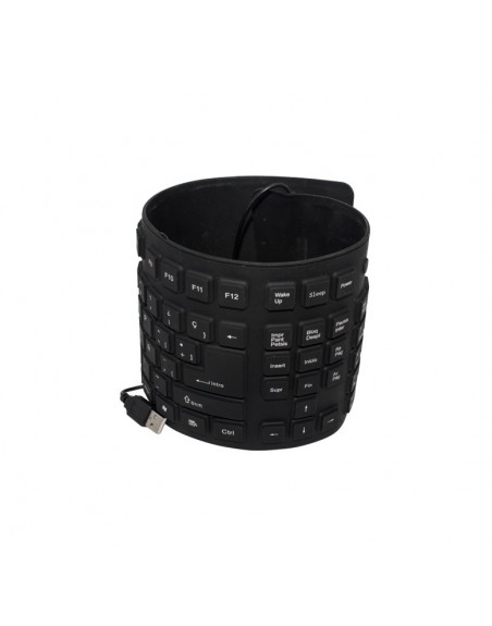 Teclado Alambrico USB Flexible Para Pc 109 Teclas