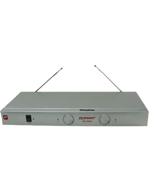 SISTEMA DE 2 MICROFONOS INALAMBRICOS VHF IDEAL KARAOKE