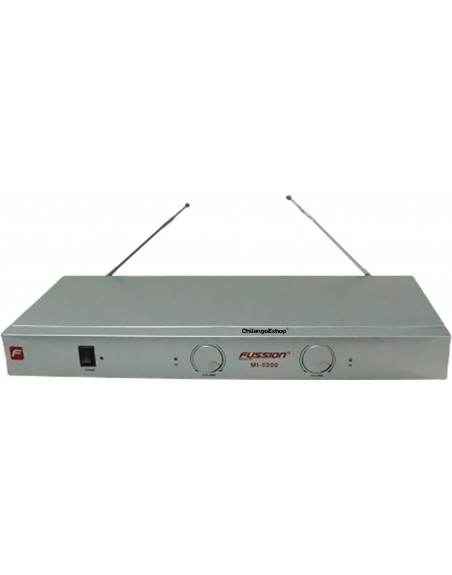 SISTEMA DE 2 MICROFONOS INALAMBRICOS VHF IDEAL KARAOKE
