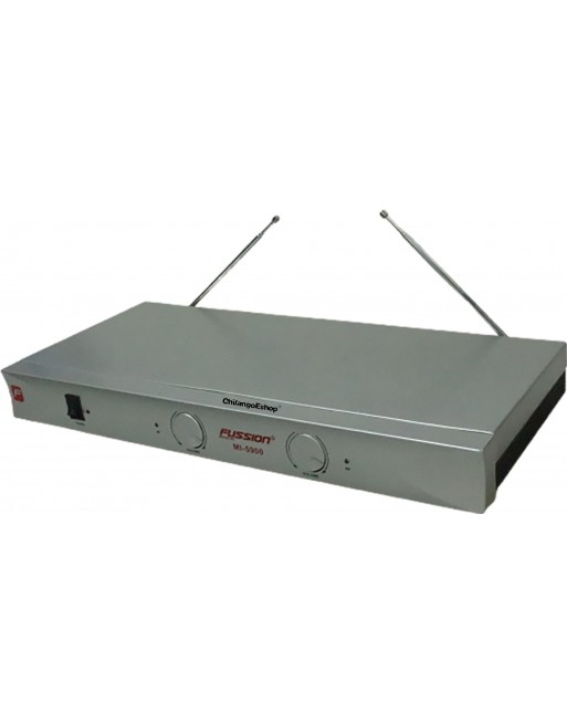 SISTEMA DE 2 MICROFONOS INALAMBRICOS VHF IDEAL KARAOKE