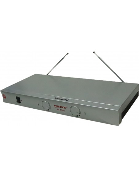 SISTEMA DE 2 MICROFONOS INALAMBRICOS VHF IDEAL KARAOKE