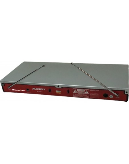SISTEMA DE 2 MICROFONOS INALAMBRICOS VHF IDEAL KARAOKE
