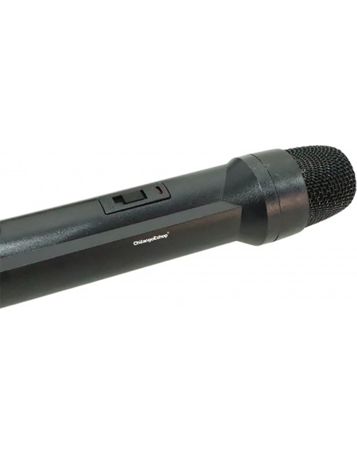 SISTEMA DE 2 MICROFONOS INALAMBRICOS VHF IDEAL KARAOKE