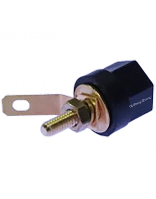 CONECTOR JACK BANANA ATORNILLABLE NEGRO