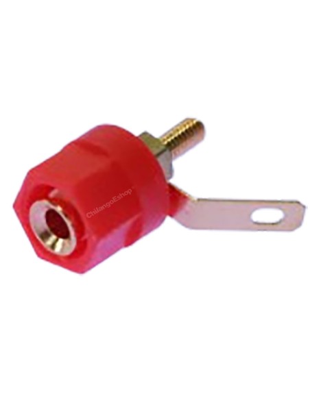 CONECTOR JACK BANANA ATORNILLABLE ROJO