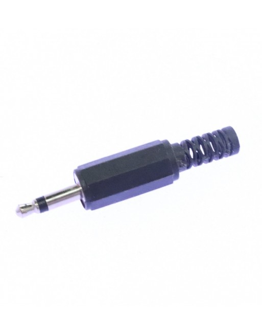 PLUG DE 3,5MM MONO DE PLASTICO CON RESORTE