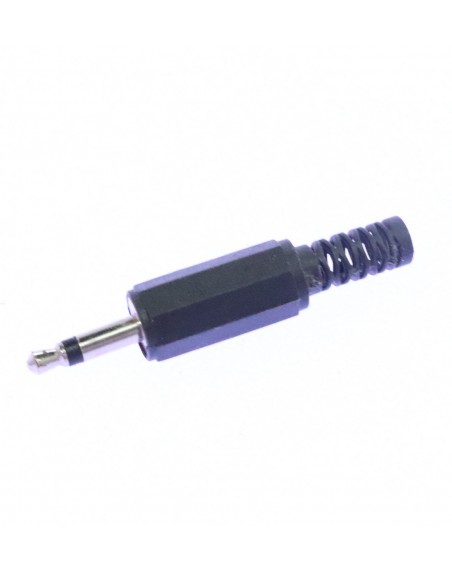 PLUG DE 3,5MM MONO DE PLASTICO CON RESORTE