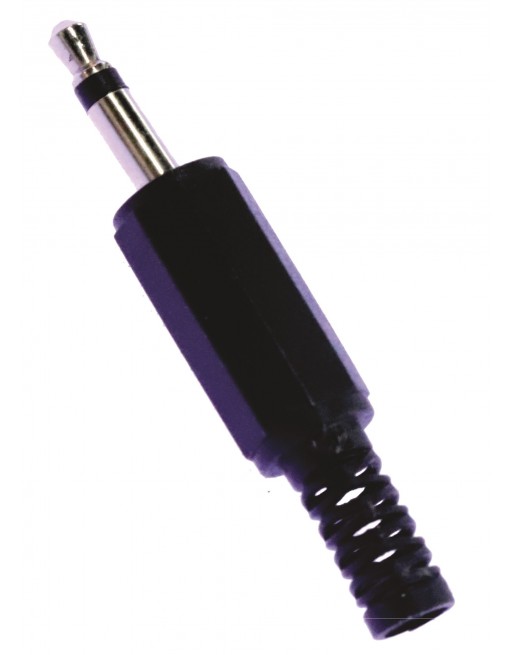 PLUG DE 3,5MM MONO DE PLASTICO CON RESORTE
