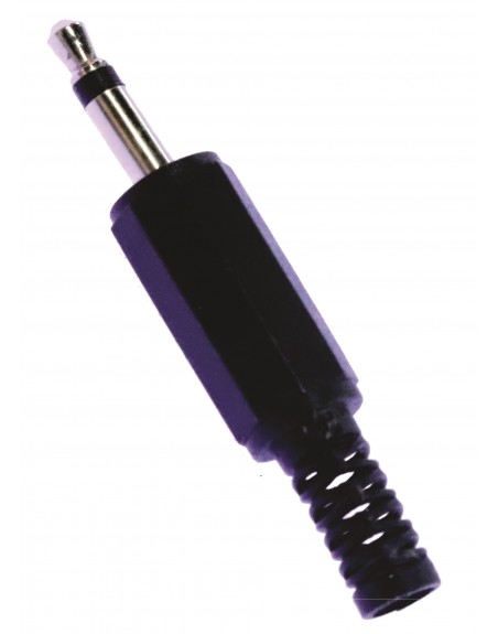 PLUG DE 3,5MM MONO DE PLASTICO CON RESORTE
