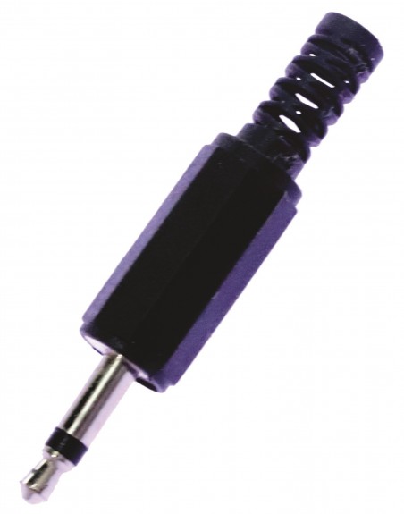 PLUG DE 3,5MM MONO DE PLASTICO CON RESORTE