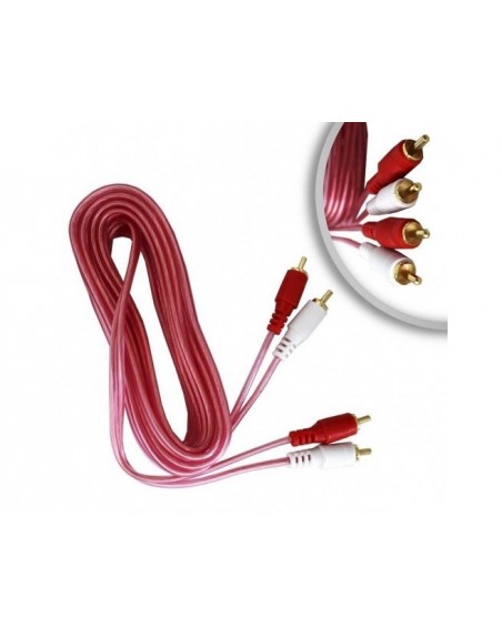 Extension 2 Plugs Rca Por Lado 3.60 mt