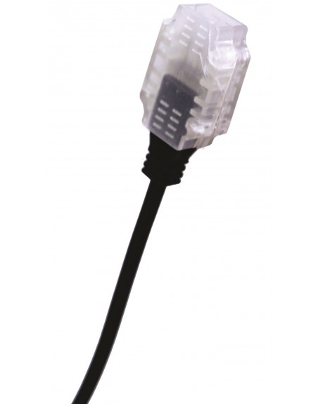 CONECTOR CON CLAVIJA PARA MANGUERA LED RGB 110V