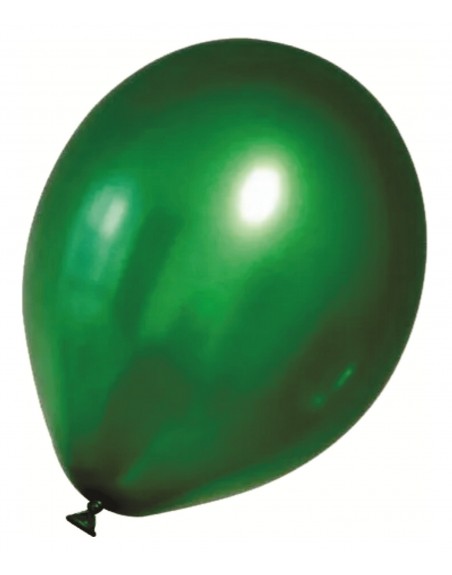 KIT 12 GLOBOS METALICOS TRANSPARENTES CONFETI MARMOL VERDE