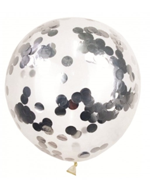 KIT 12 GLOBOS METALICOS TRANSPARENTES CONFETI MARMOL VERDE