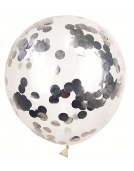 KIT 12 GLOBOS METALICOS TRANSPARENTES CONFETI MARMOL VERDE