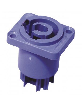 CONECTOR JACK (HEMBRA) PARA AUDIO Y ENERGIA 3 VIAS CUADRADO NEGRO