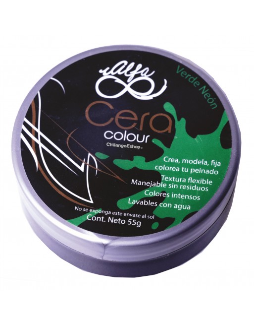Cera Verde Neon Para Cabello Barba Y Bigote