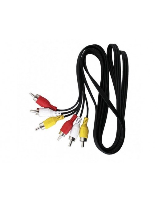 Extensión Audio y video 3 Rca x lado 1.8m