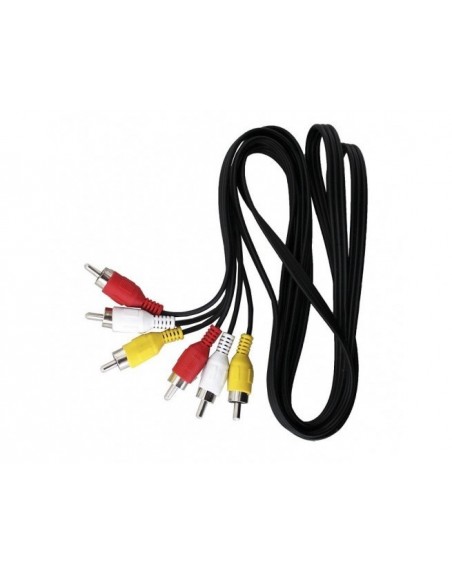 Extensión Audio y video 3 Rca x lado 1.8m