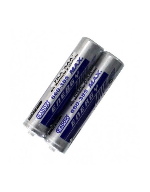 PAR DE PILAS DE CARBON 1.5 Vcc AAA