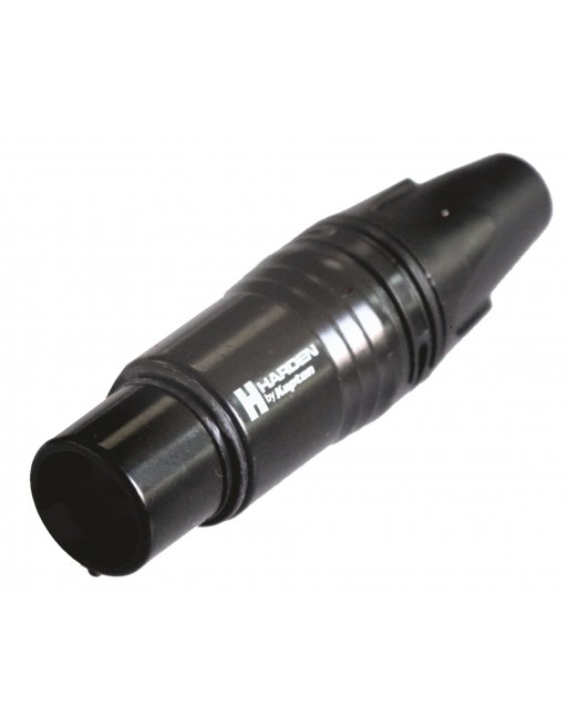 Jack Canon 3 Pin Negro Con Seguro JA-148BK