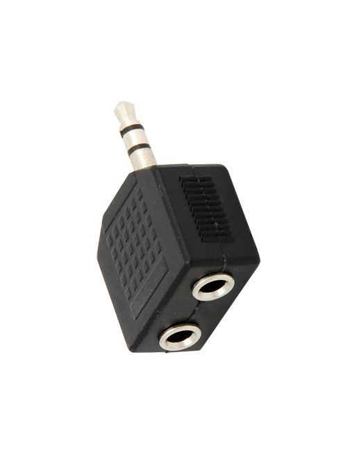 ADAPTADOR Y Doble Jack 3.5 mm Estéreo A Plug 3.5 mm Estéreo